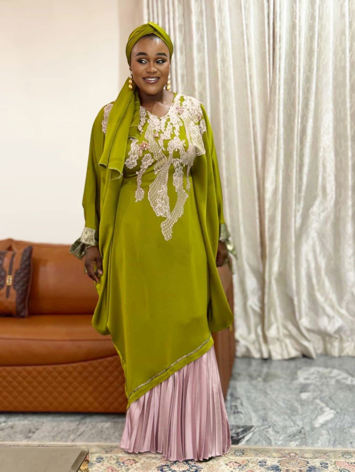 Olaide Kaftan in Green