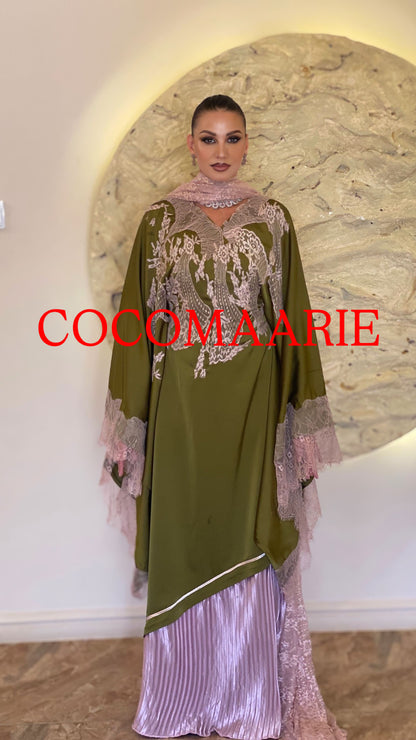 Olaide Luxe Kaftan in Green