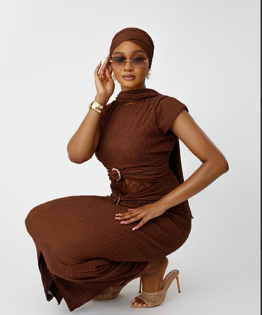 Cocoa Sculpt Dress