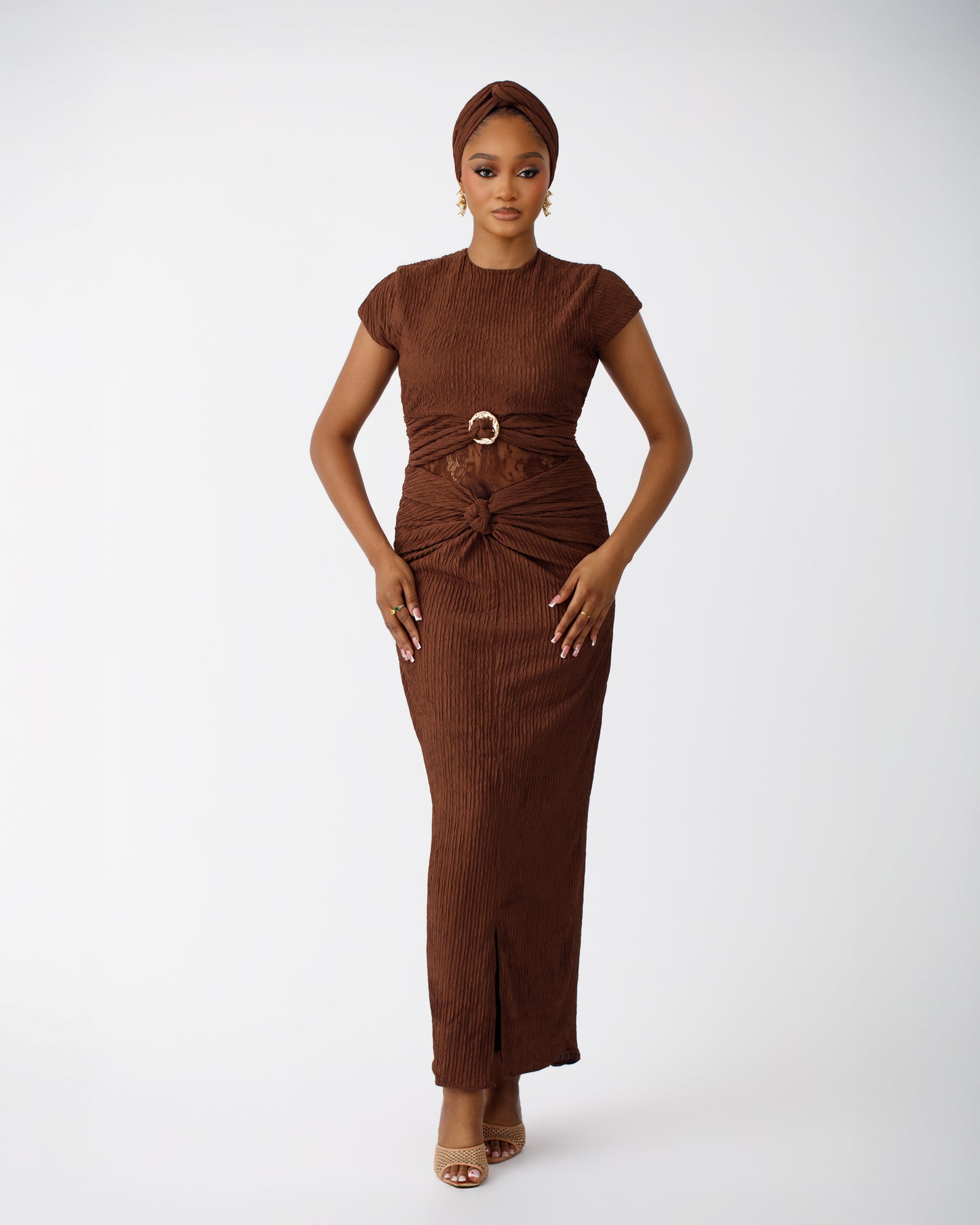 Cocoa Sculpt Dress