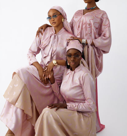 The Everywhere Dress – satin jacquard