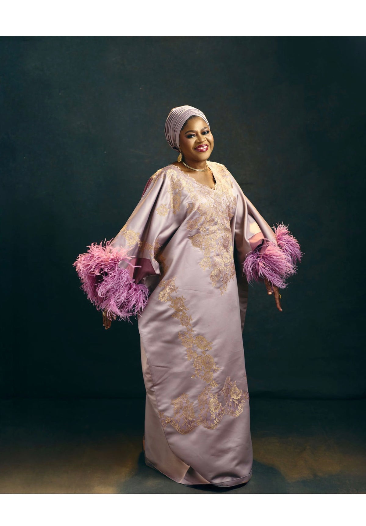 The Coco Feather Kaftan