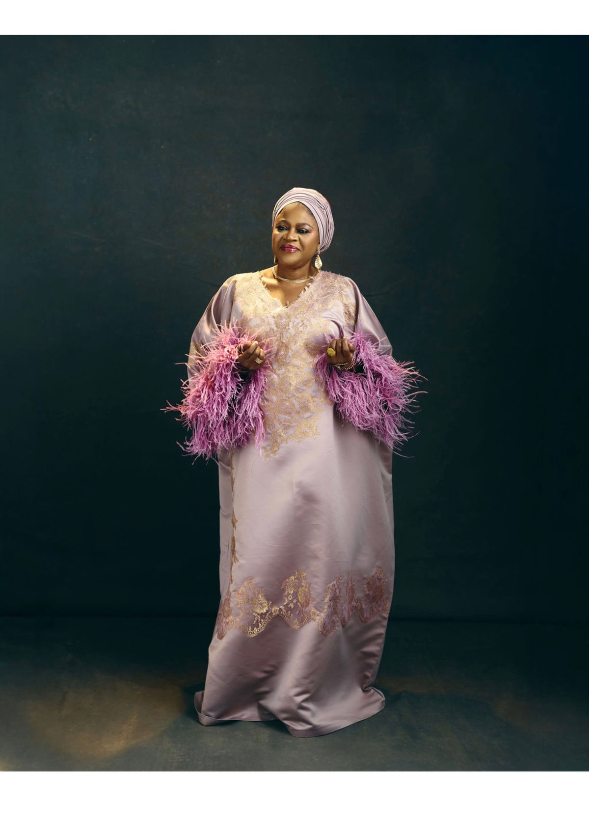 The Coco Feather Kaftan