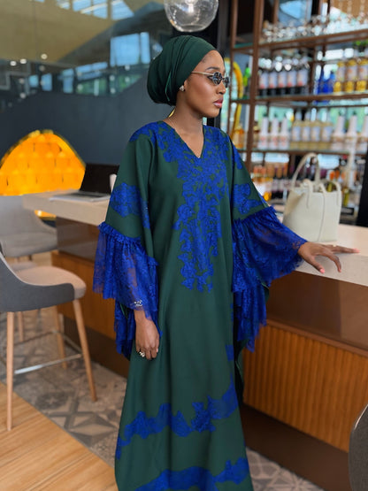 Olaide Kaftan in Forest Green