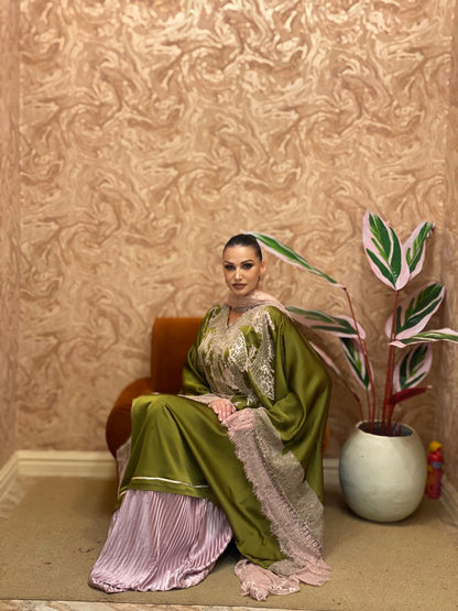 Olaide Luxe Kaftan in Green