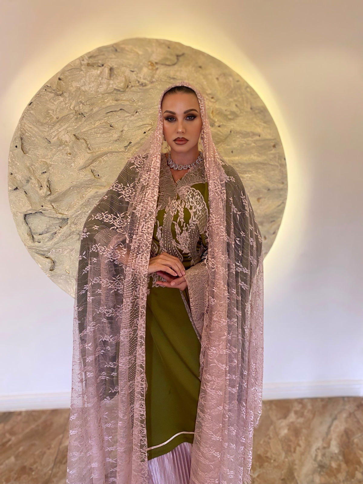Olaide Luxe Kaftan in Green