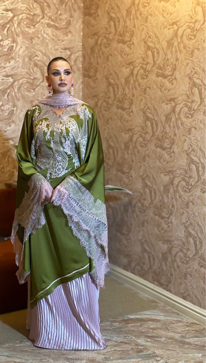 Olaide Luxe Kaftan in Green